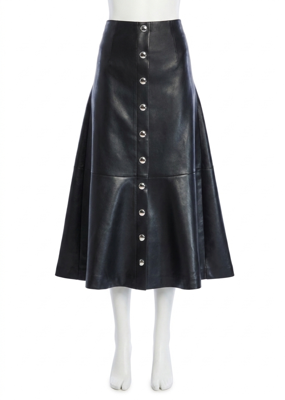 NEW SER.O.YA elin vegan leather skirt in black